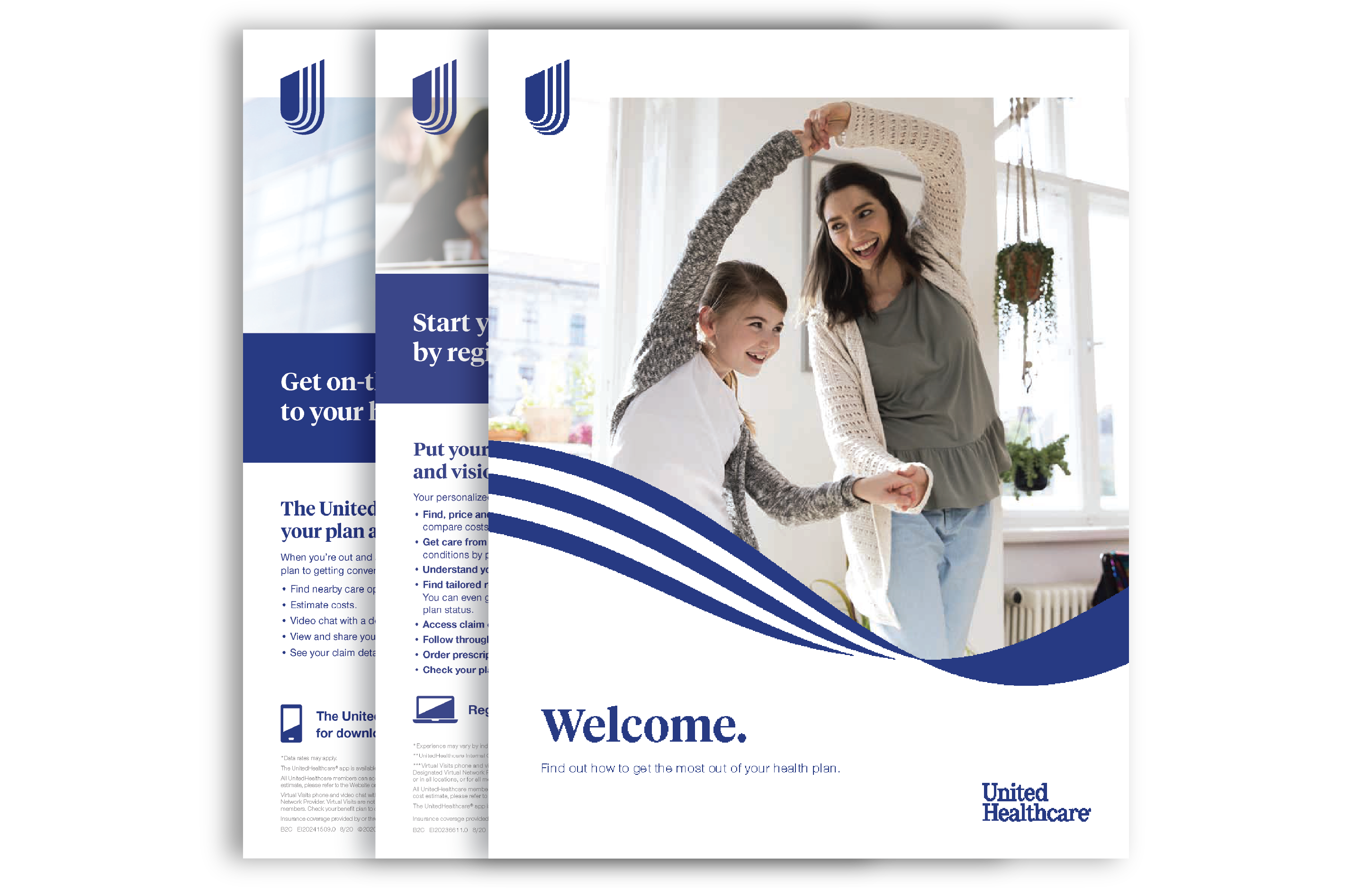 stack of UnitedHealthcare flyers